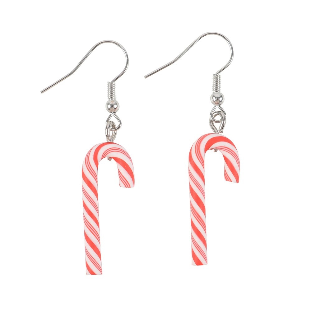 Something Different - Candy Cane Dangle Des boucles d'oreilles - Multicolore
